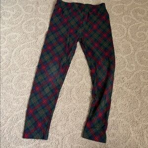 Polo by Ralph Lauren Plaid Leggings - Red and Green